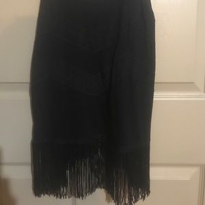 Tank top with fringe bottom